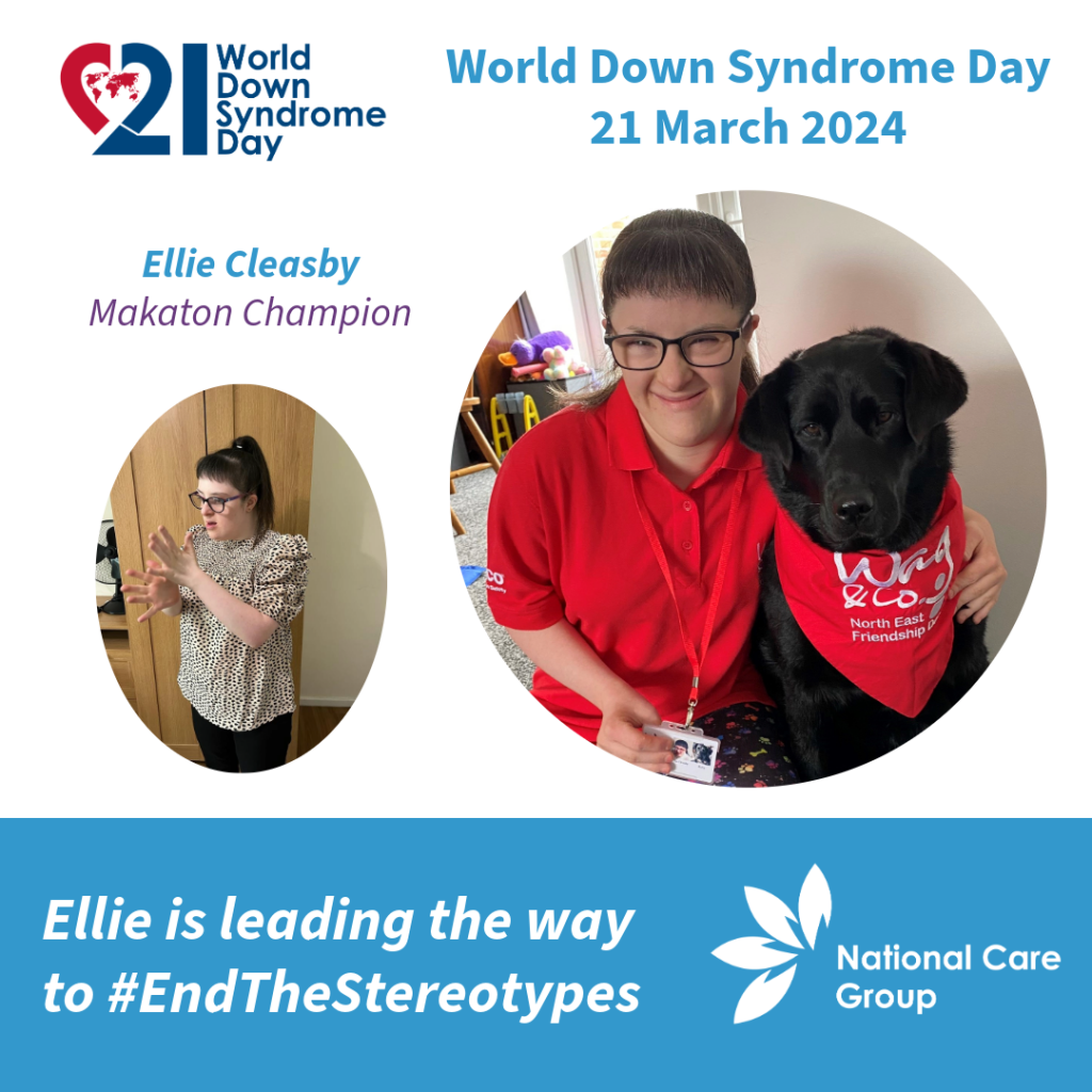 Infographic celebrating Ellie for World Down Syndrome Day