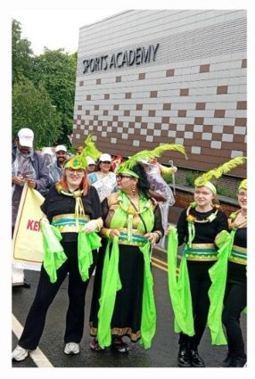 A group of people in dance clothing